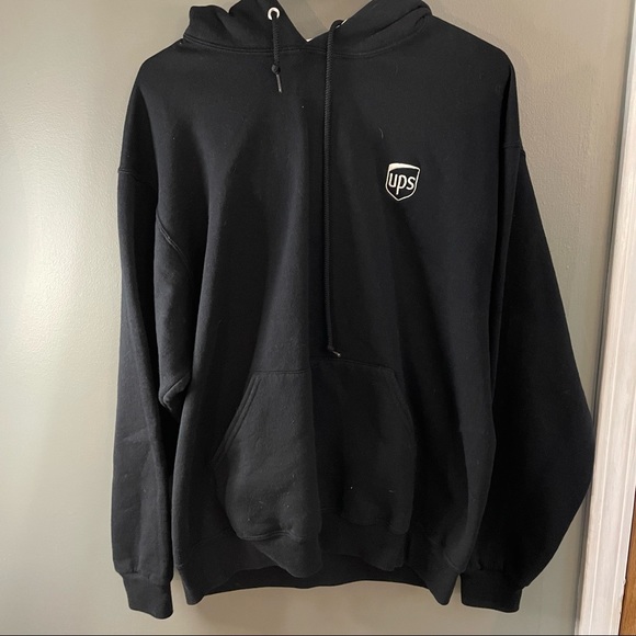 Other - UPS Black Hoodie Sweatshirt Large